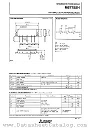 M67755H datasheet pdf Mitsubishi Electric Corporation