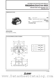 RM20CA datasheet pdf Mitsubishi Electric Corporation
