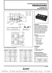 PM300DSA060 datasheet pdf Mitsubishi Electric Corporation