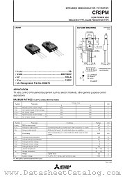 CR3PM datasheet pdf Mitsubishi Electric Corporation