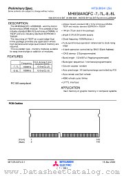 MH8S64AQFC-8L datasheet pdf Mitsubishi Electric Corporation