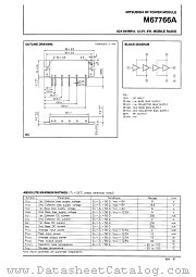 M67766A datasheet pdf Mitsubishi Electric Corporation