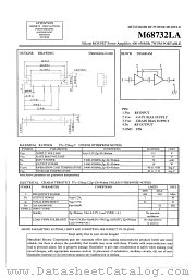 M68732LA datasheet pdf Mitsubishi Electric Corporation