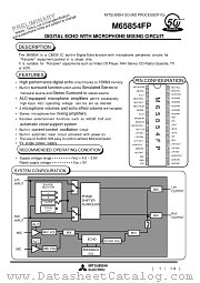 M65854FP datasheet pdf Mitsubishi Electric Corporation