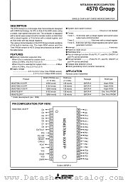 M34570E8FP datasheet pdf Mitsubishi Electric Corporation