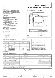MGFC42V3436 datasheet pdf Mitsubishi Electric Corporation