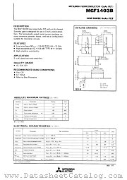 MGF1403B datasheet pdf Mitsubishi Electric Corporation