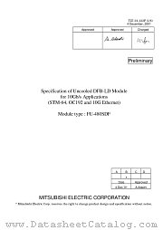 FU-480SDF datasheet pdf Mitsubishi Electric Corporation