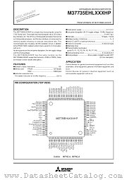 M37735EHLHP datasheet pdf Mitsubishi Electric Corporation