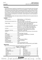 M30620MCN-XXXFP datasheet pdf Mitsubishi Electric Corporation