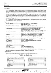M30621FCNGP datasheet pdf Mitsubishi Electric Corporation