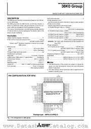 M38K09F8HP datasheet pdf Mitsubishi Electric Corporation