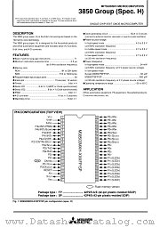 M38503M4H-XXXFP datasheet pdf Mitsubishi Electric Corporation