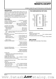 M35075-XXXFP datasheet pdf Mitsubishi Electric Corporation