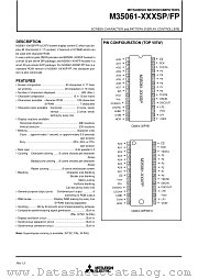 M35061-XXXFP datasheet pdf Mitsubishi Electric Corporation