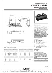 CM150E3U-24H datasheet pdf Mitsubishi Electric Corporation