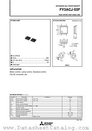 FY3ACJ-03F datasheet pdf Mitsubishi Electric Corporation