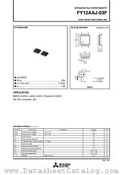FY12AAJ-03F datasheet pdf Mitsubishi Electric Corporation