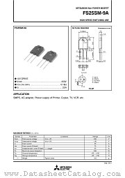 FS25SM-9A datasheet pdf Mitsubishi Electric Corporation