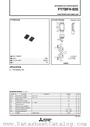 FY7BFH-02E datasheet pdf Mitsubishi Electric Corporation