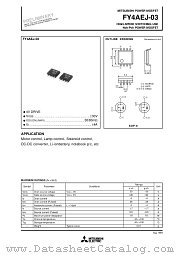 FY4AEJ-03 datasheet pdf Mitsubishi Electric Corporation