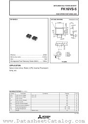 FK16VS-5 datasheet pdf Mitsubishi Electric Corporation