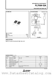 FL7KM-12A datasheet pdf Mitsubishi Electric Corporation