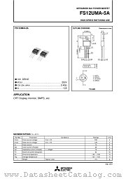 FS12UMA-5A datasheet pdf Mitsubishi Electric Corporation