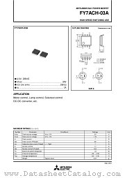 FY7ACH-03A datasheet pdf Mitsubishi Electric Corporation