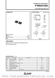 FY8ACH-02A datasheet pdf Mitsubishi Electric Corporation