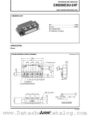 CM200E3U-24F datasheet pdf Mitsubishi Electric Corporation