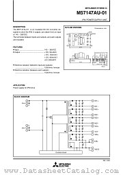 M57147AU-01 datasheet pdf Mitsubishi Electric Corporation