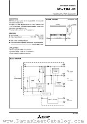 M57116L-01 datasheet pdf Mitsubishi Electric Corporation