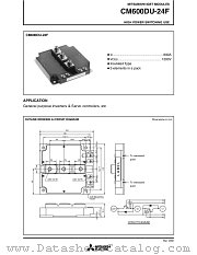 CM600DU-24F datasheet pdf Mitsubishi Electric Corporation