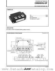 CM600DU-5F datasheet pdf Mitsubishi Electric Corporation
