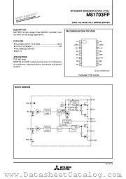 M81703FP datasheet pdf Mitsubishi Electric Corporation