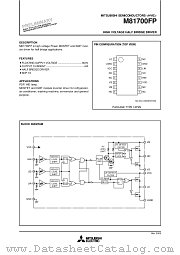 M81700FP datasheet pdf Mitsubishi Electric Corporation