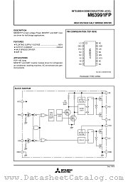 M63991FP datasheet pdf Mitsubishi Electric Corporation