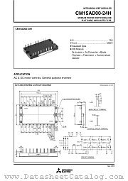 CM15AD00-24H datasheet pdf Mitsubishi Electric Corporation