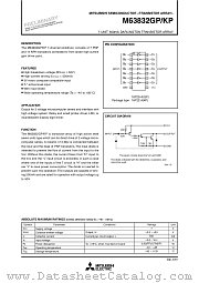 M63832GP/KP datasheet pdf Mitsubishi Electric Corporation