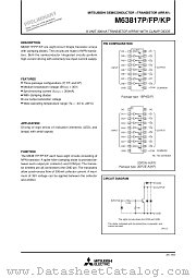 M63817P/FP/KP datasheet pdf Mitsubishi Electric Corporation