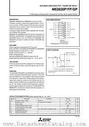 M63826P/FP/GP datasheet pdf Mitsubishi Electric Corporation