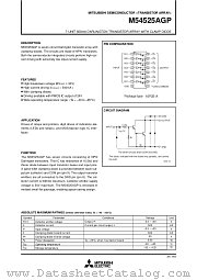 M54525AGP datasheet pdf Mitsubishi Electric Corporation