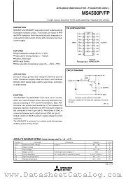 M54580P/FP datasheet pdf Mitsubishi Electric Corporation