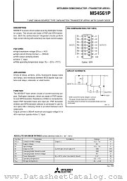 M54561P datasheet pdf Mitsubishi Electric Corporation