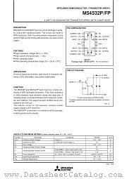 M54532P/FP datasheet pdf Mitsubishi Electric Corporation