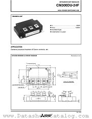 CM300DU-24F datasheet pdf Mitsubishi Electric Corporation