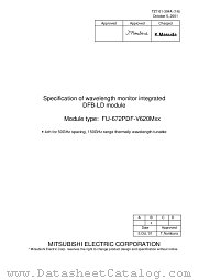 FU-672PDF-V620MXX datasheet pdf Mitsubishi Electric Corporation