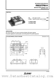 RM20TPM-M datasheet pdf Mitsubishi Electric Corporation