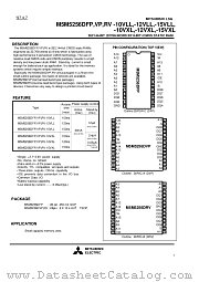 M5M5256DVP-10VXL datasheet pdf Mitsubishi Electric Corporation